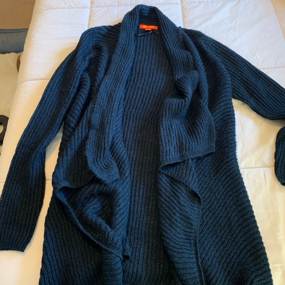 Navy cardigan